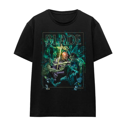 Black - Front - Blade Womens-Ladies Surrounded Ringspun Cotton T-Shirt