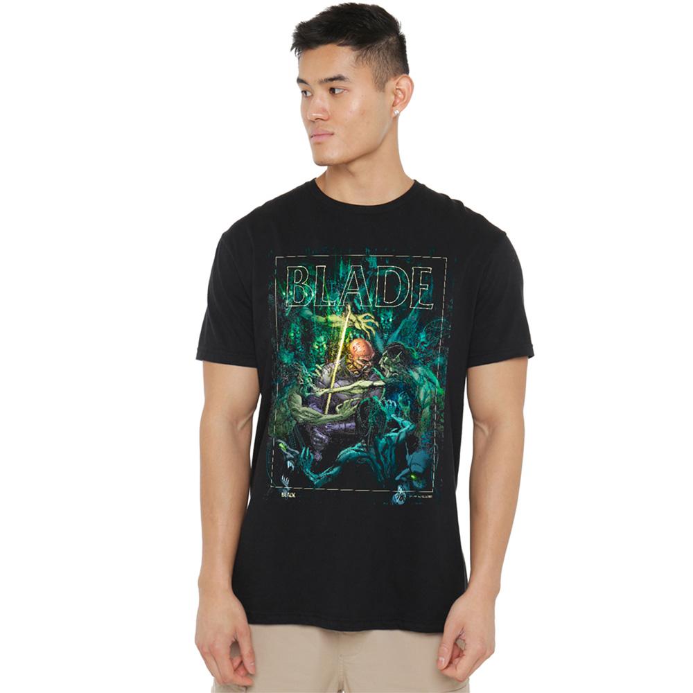 Black - Lifestyle - Marvel Unisex Adult Blade Ringspun Cotton T-Shirt
