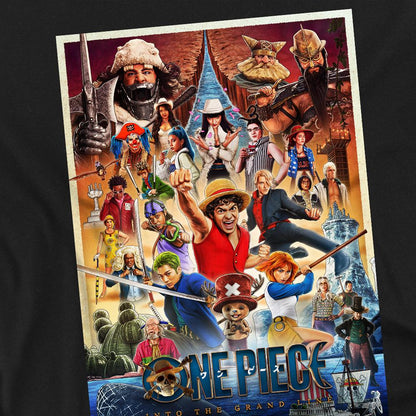 Black - Back - One Piece Unisex Adult Poster T-Shirt