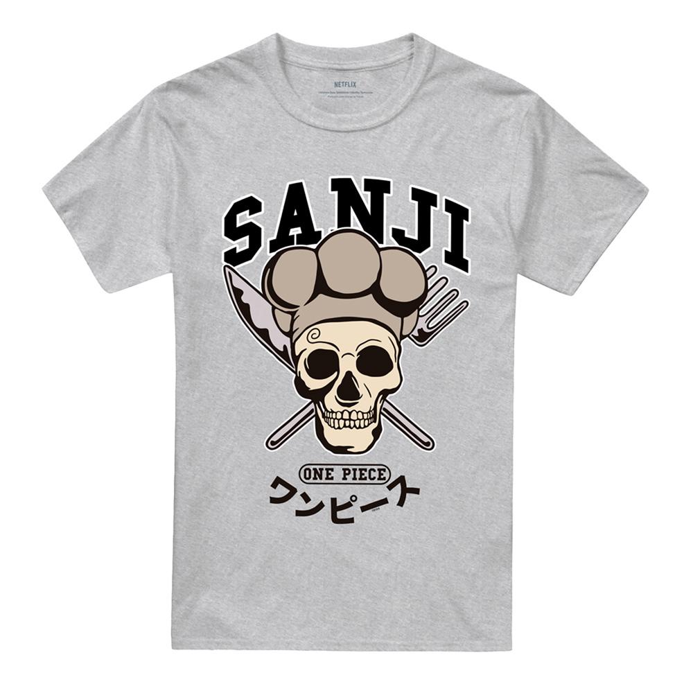 Athletic Heather - Front - One Piece Unisex Adult Sanji T-Shirt