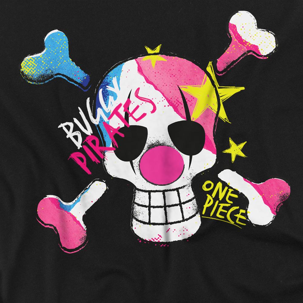 Black - Side - One Piece Unisex Adult Buggy the Clown Graffiti T-Shirt