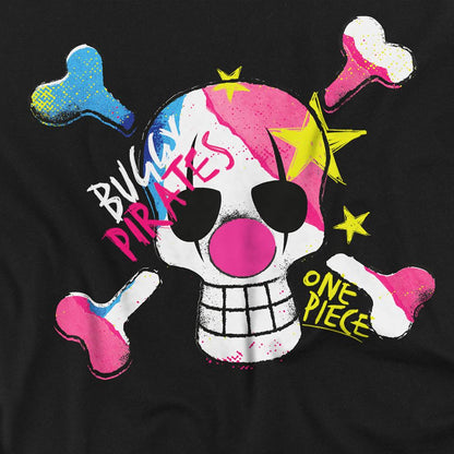 Black - Side - One Piece Unisex Adult Buggy the Clown Graffiti T-Shirt