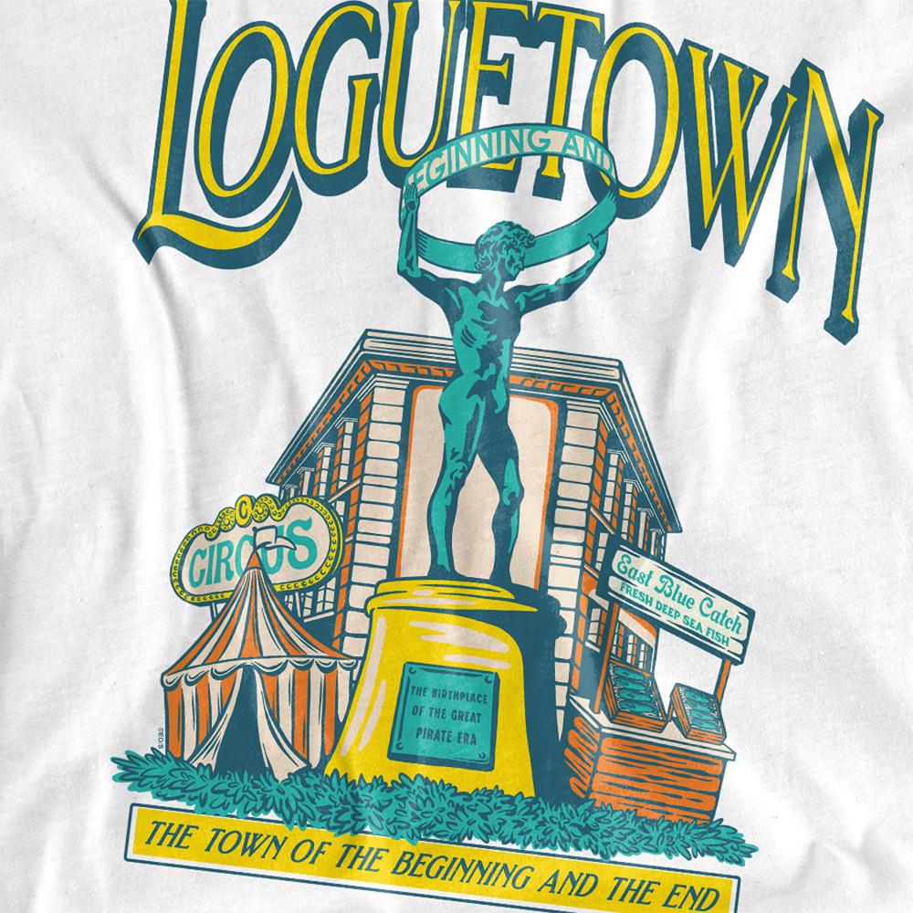 White - Side - One Piece Childrens-Kids Loguetown Market One Piece T-Shirt