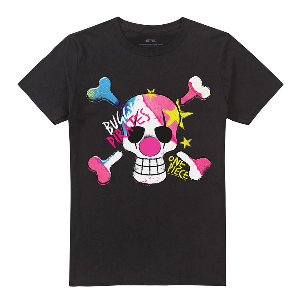 Black - Front - One Piece Unisex Adult Buggy Graffiti T-Shirt
