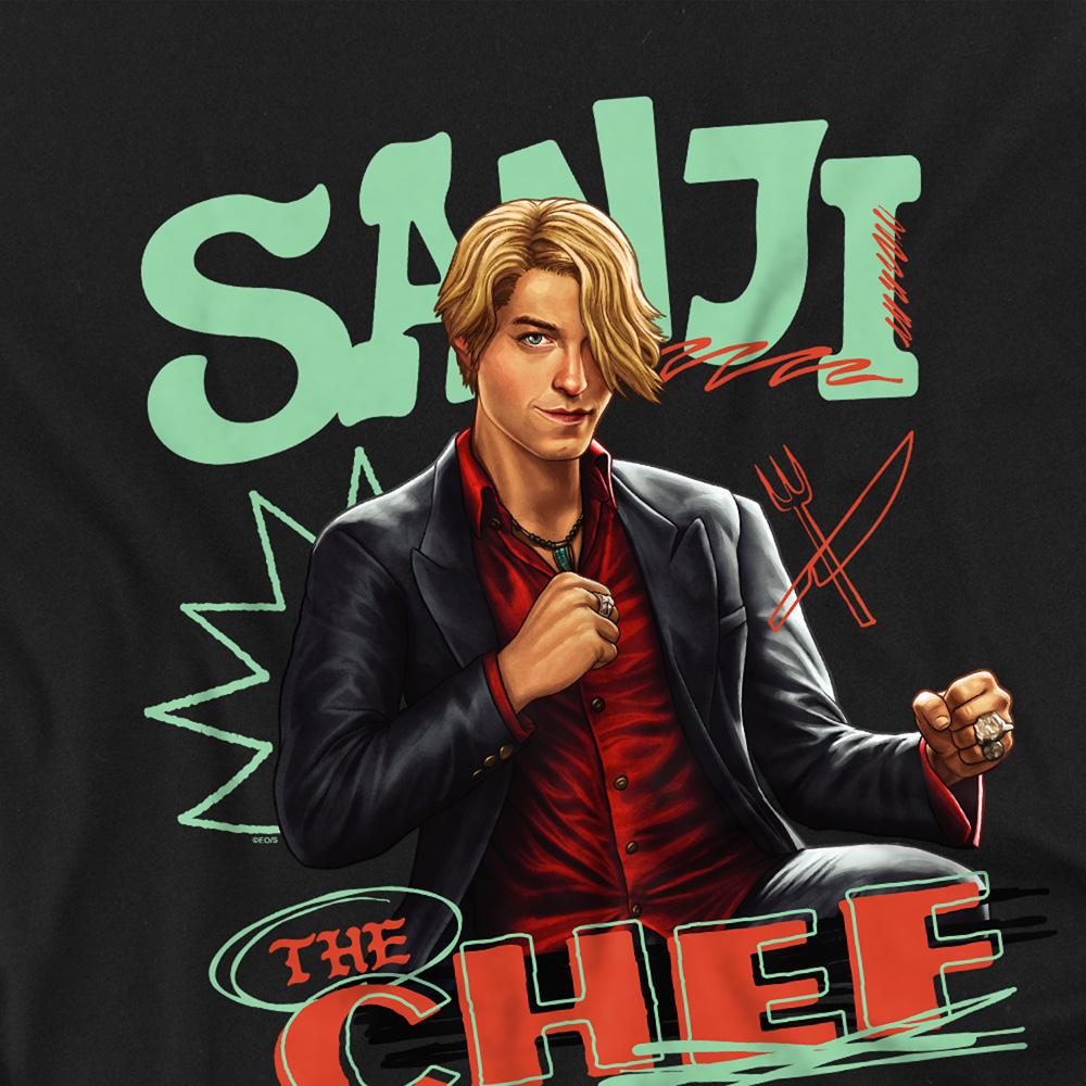 Black - Side - One Piece Childrens-Kids Sanji T-Shirt