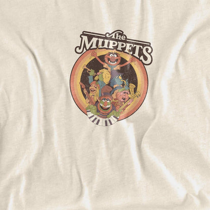 Natural - Side - The Muppets Childrens-Kids Electric Mayhem Circle T-Shirt