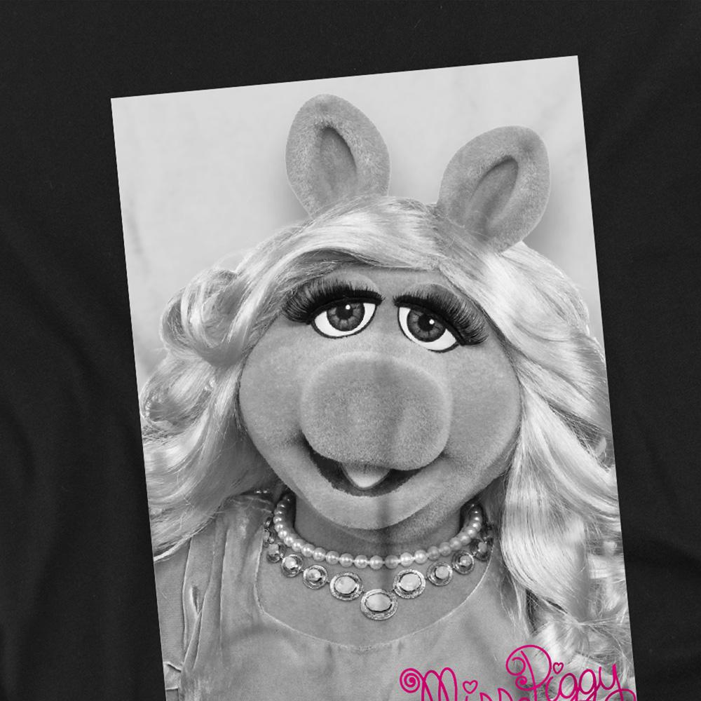 Black - Side - The Muppets Childrens-Kids Miss Piggy Signature T-Shirt