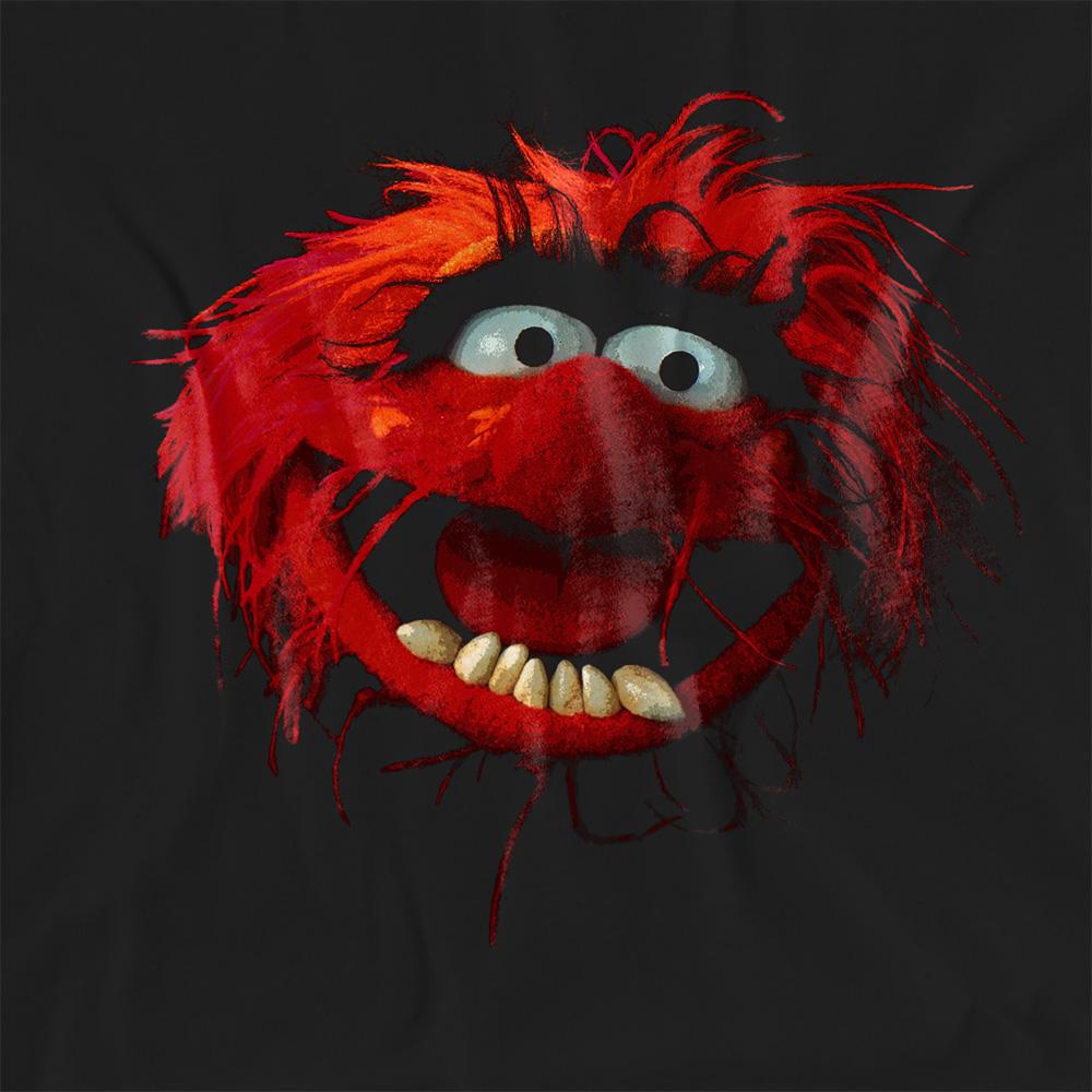 Black - Side - The Muppets Womens-Ladies Animal Face T-Shirt