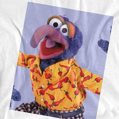 White - Side - The Muppets Unisex Adult Gonzo Pose T-Shirt