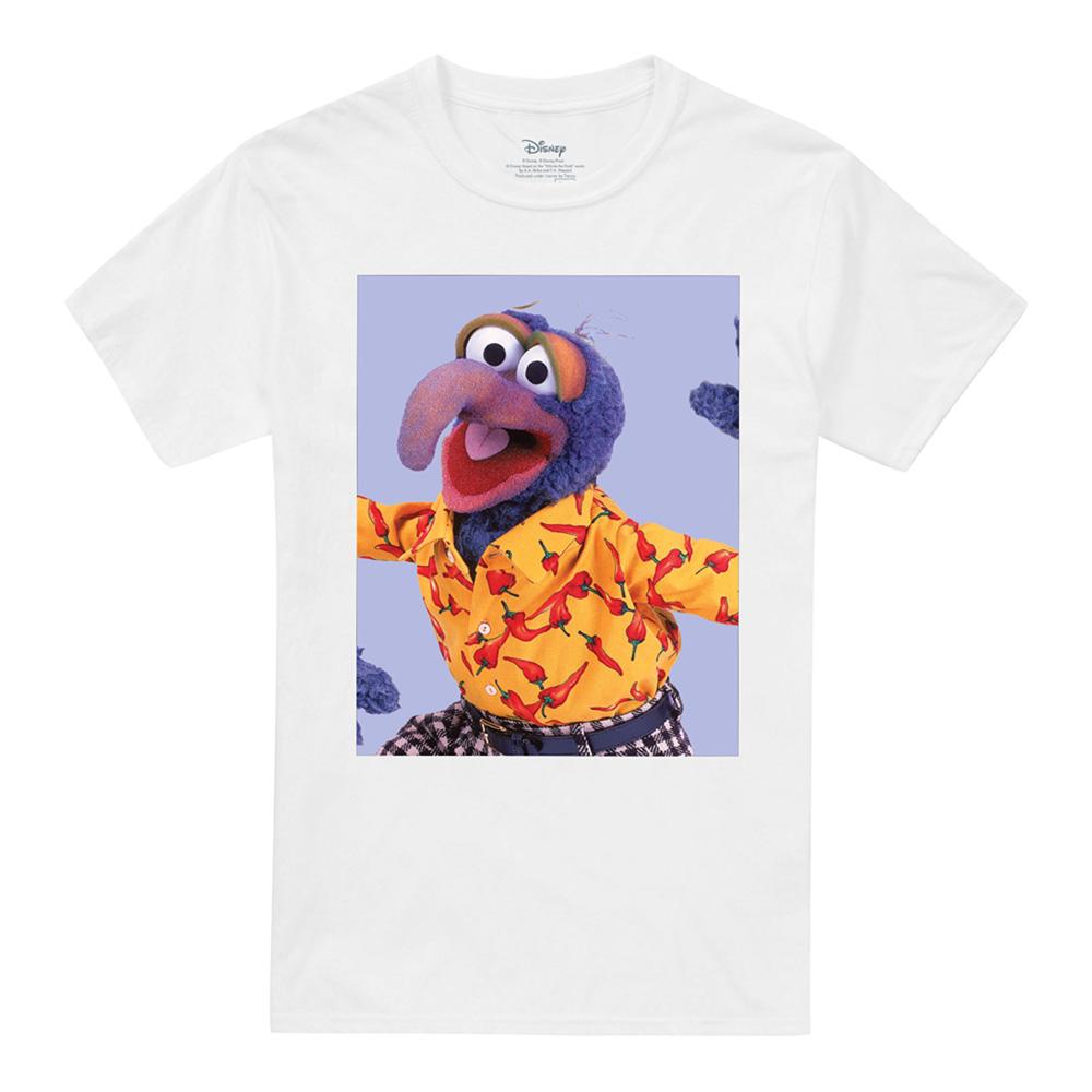 White - Front - The Muppets Unisex Adult Gonzo Pose T-Shirt