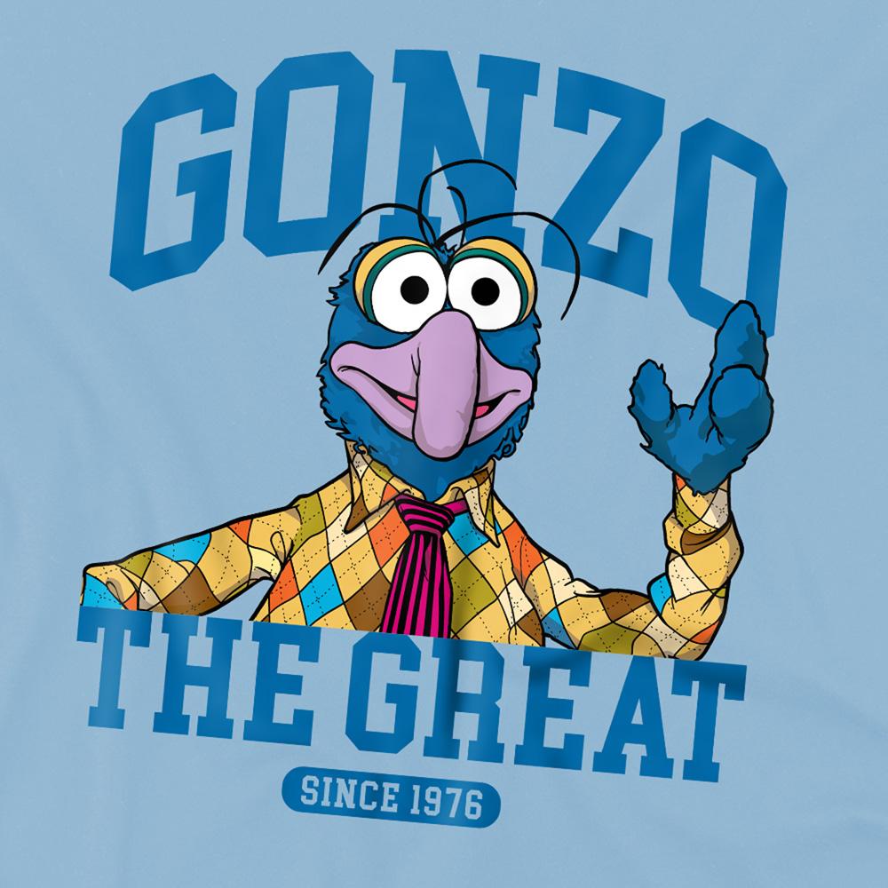 Light Blue - Side - The Muppets Childrens-Kids The Great Gonzo Collegic T-Shirt