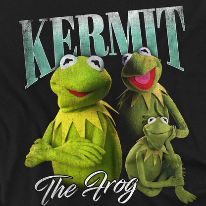 Black - Side - The Muppets Unisex Adult Kermit Homage T-Shirt