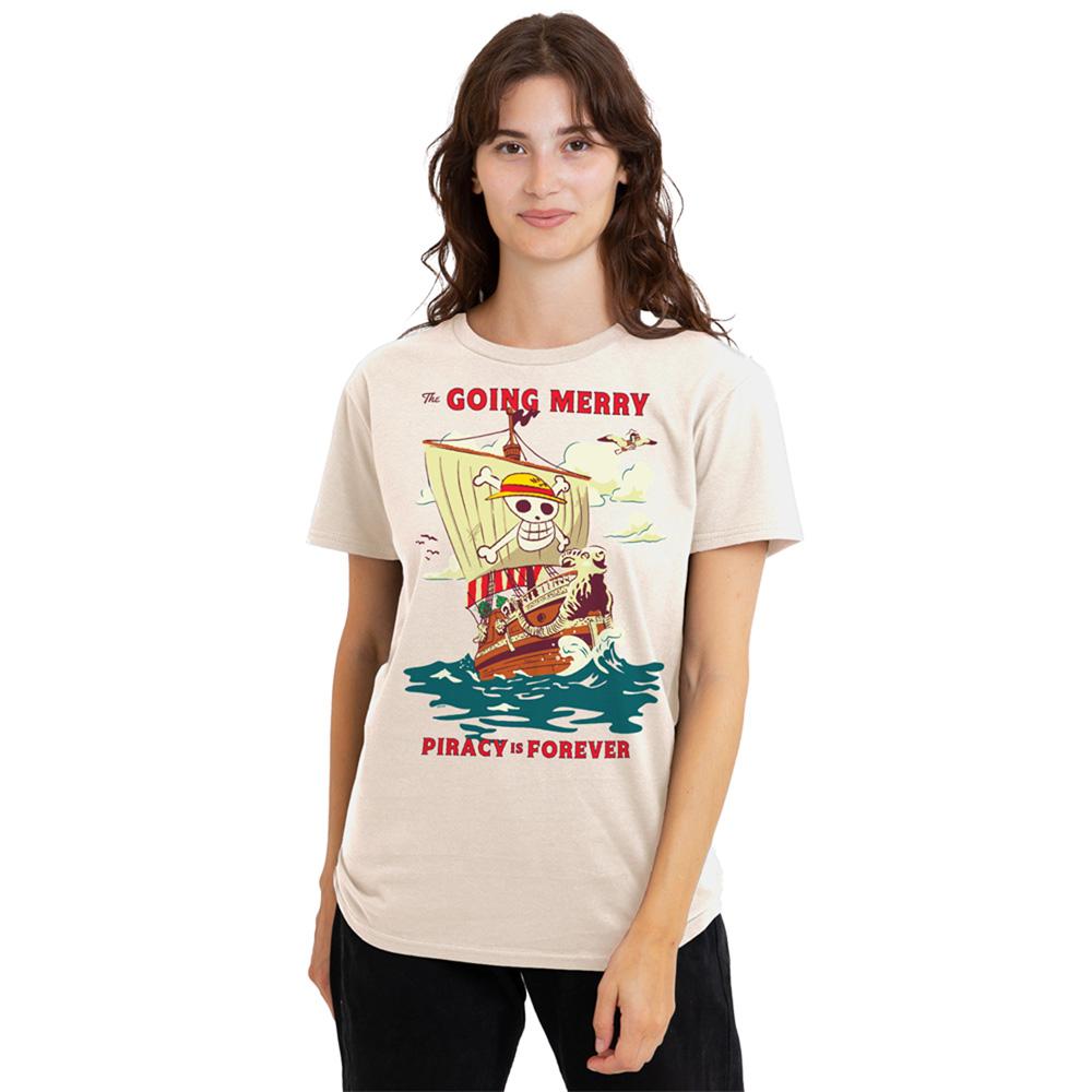 Natural - Lifestyle - One Piece Womens-Ladies Going Merry Vintage Poster T-Shirt