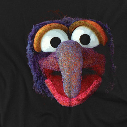 Black - Side - The Muppets Unisex Adult Gonzo Character Face Long-Sleeved T-Shirt