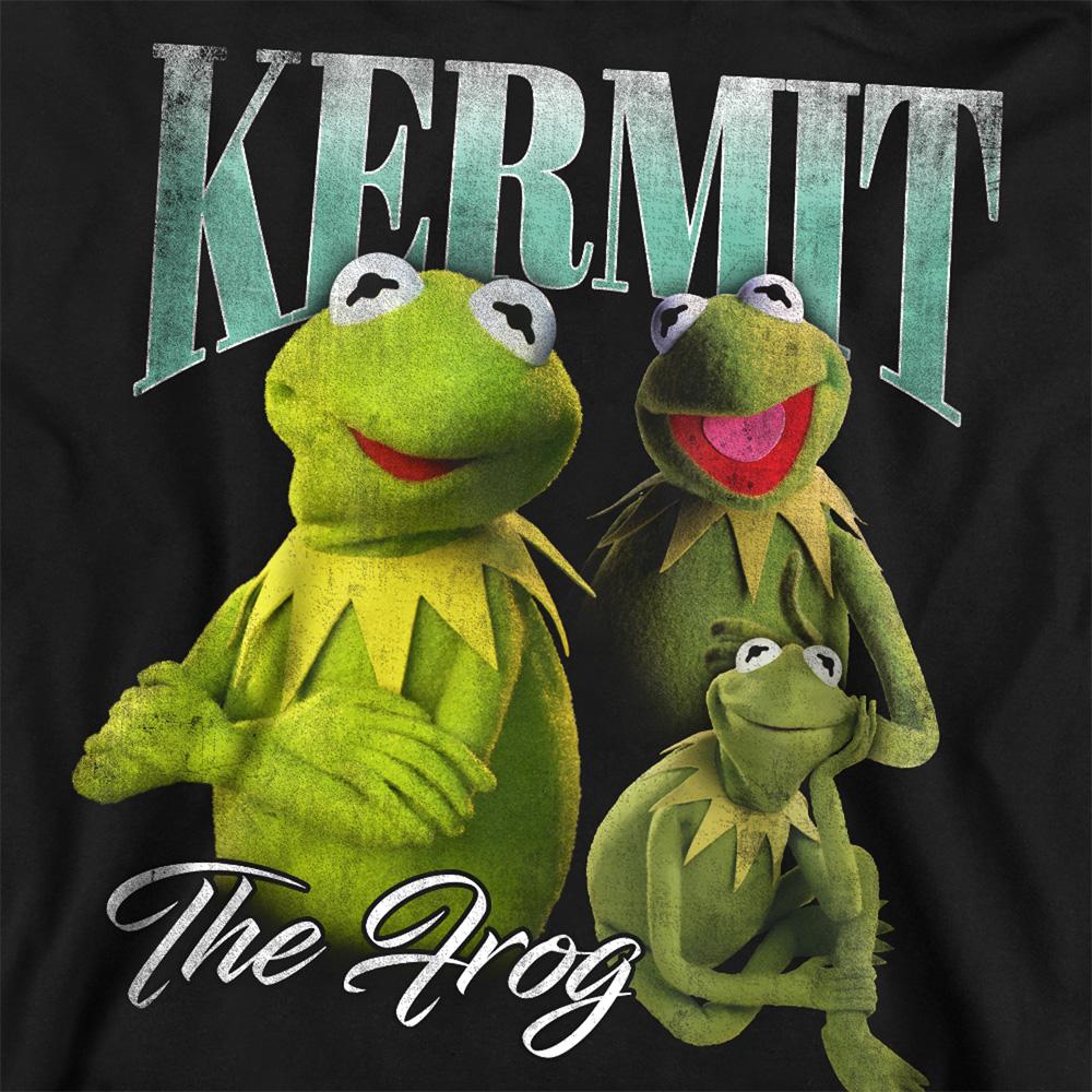 Black - Side - The Muppets Unisex Adult Kermit Homage Sweatshirt
