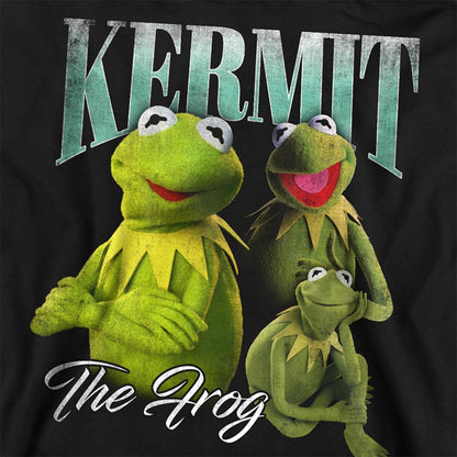 Black - Side - The Muppets Unisex Adult Kermit Homage Sweatshirt