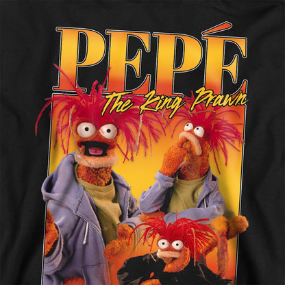Black - Side - The Muppets Unisex Adult Pepe Homage Sweatshirt