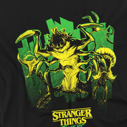 Black - Side - Stranger Things: Tales from ´85 Childrens-Kids Monster Plants T-Shirt