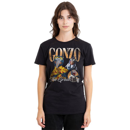 Black - Lifestyle - The Muppets Womens-Ladies Gonzo Homage T-Shirt