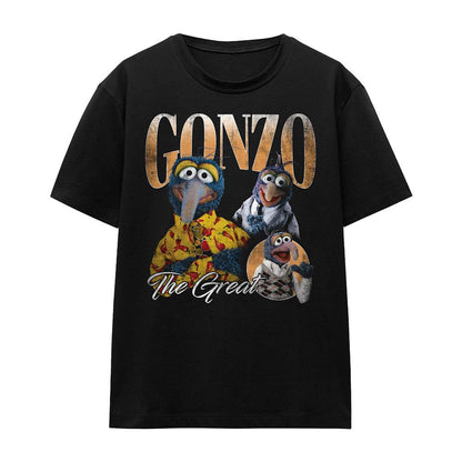 Black - Front - The Muppets Womens-Ladies Gonzo Homage T-Shirt