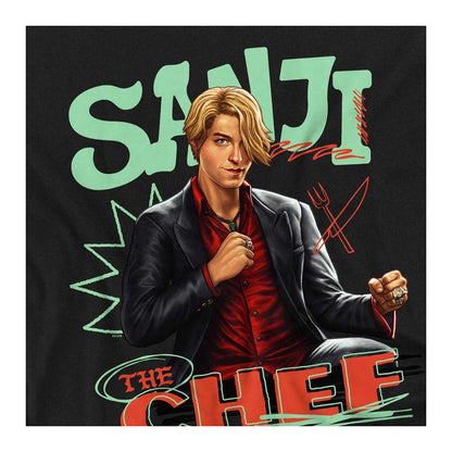 Black - Side - One Piece Unisex Adult The Chef Sanji Long-Sleeved T-Shirt