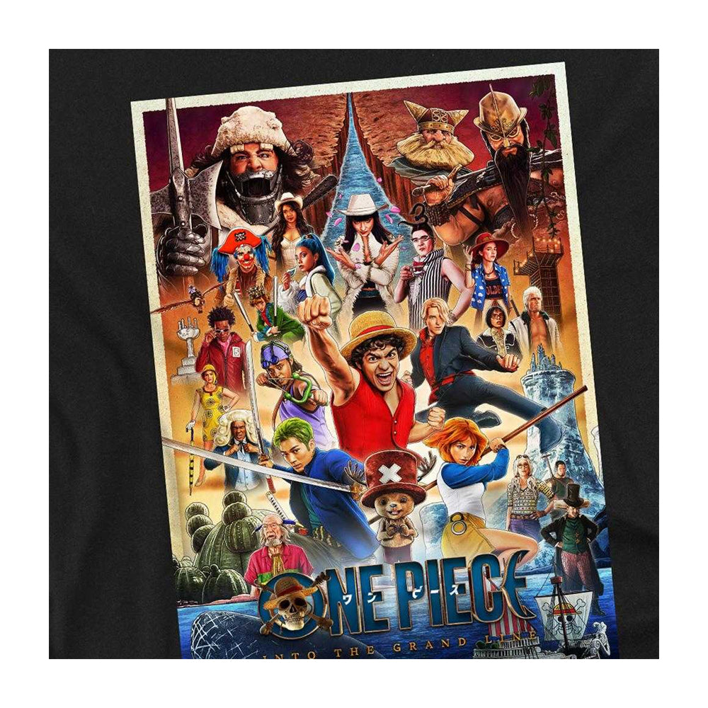 Black - Side - One Piece Unisex Adult Season 2 Poster T-Shirt