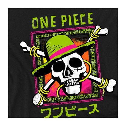 Black - Side - One Piece Unisex Adult Jolly Roger Long-Sleeved T-Shirt
