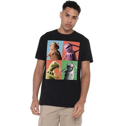 Black - Lifestyle - The Muppets Unisex Adult Kermit Poses T-Shirt