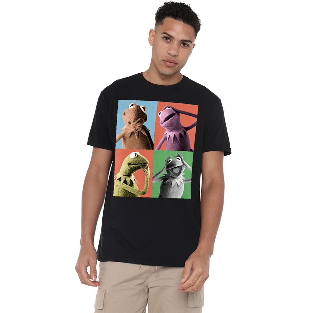 Black - Lifestyle - The Muppets Unisex Adult Kermit Poses T-Shirt