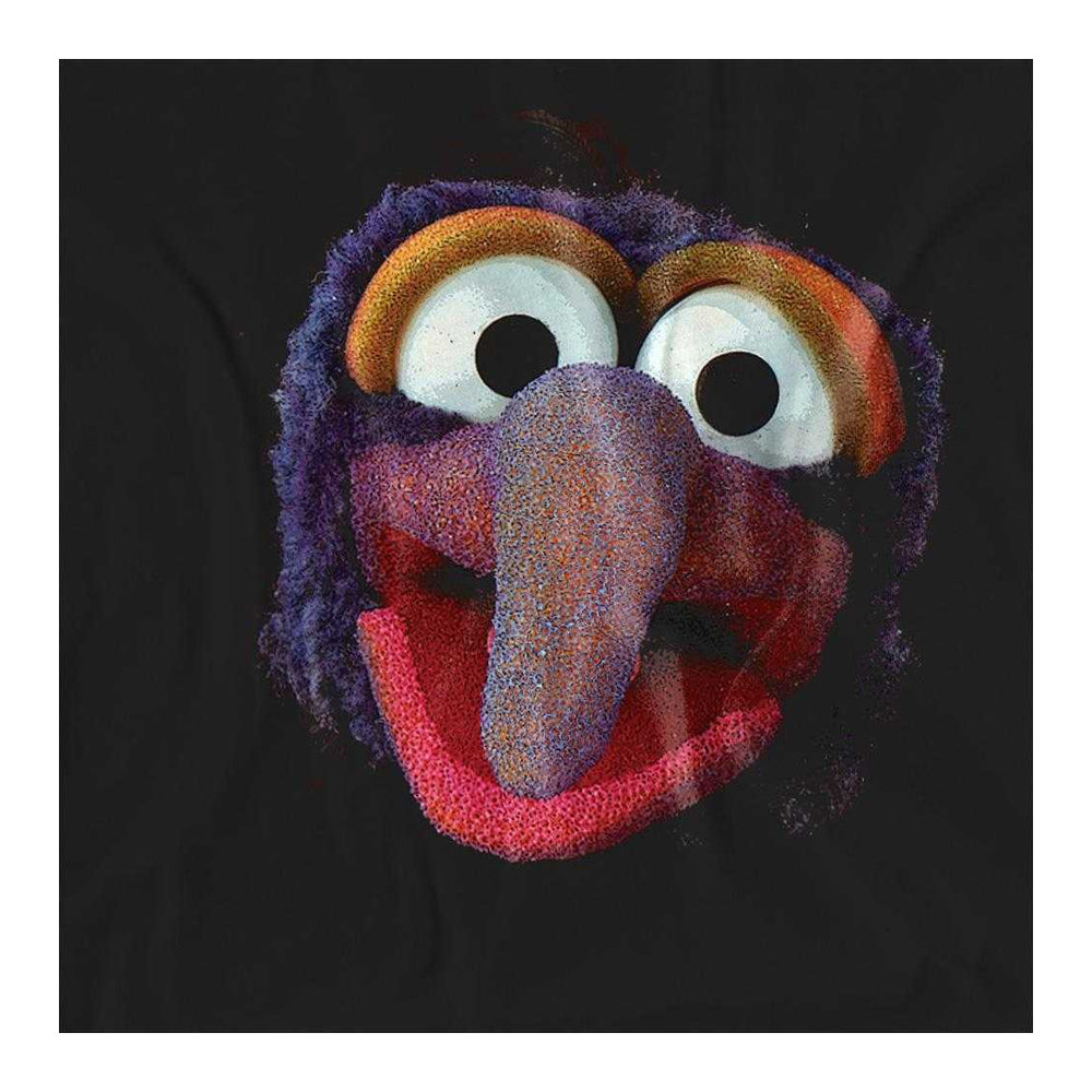 Black - Side - The Muppets Womens-Ladies Gonzo Face T-Shirt