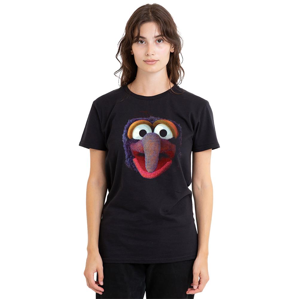 Black - Lifestyle - The Muppets Womens-Ladies Gonzo Face T-Shirt