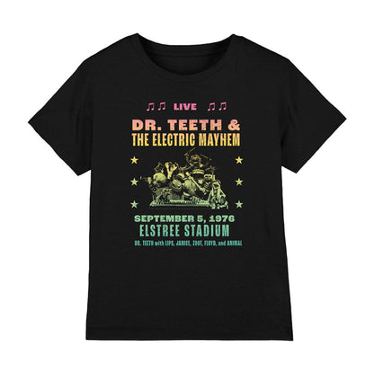 Black - Front - The Muppets Childrens-Kids Dr Teeth and the Electric Mayhem Poster T-Shirt