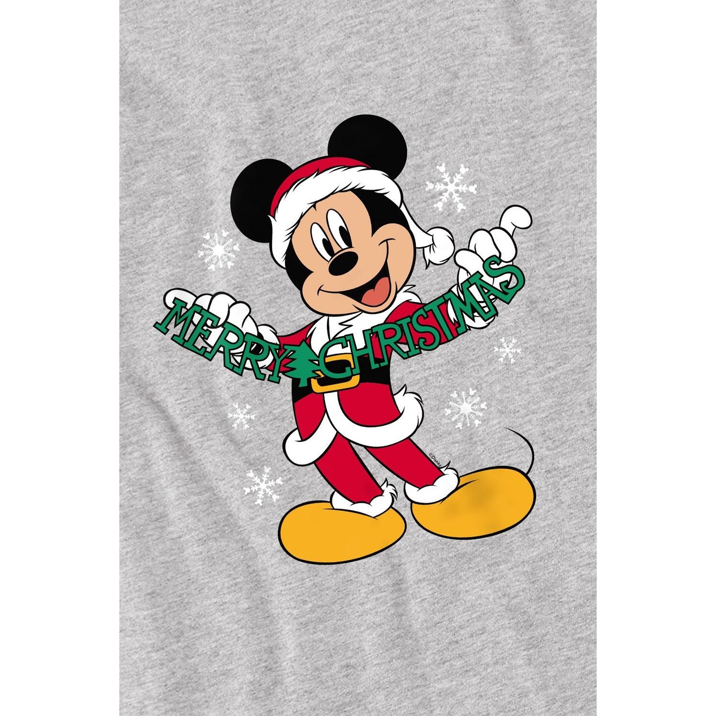 Sport Heather - Lifestyle - Disney Mens Merry Christmas Mickey Mouse T-Shirt