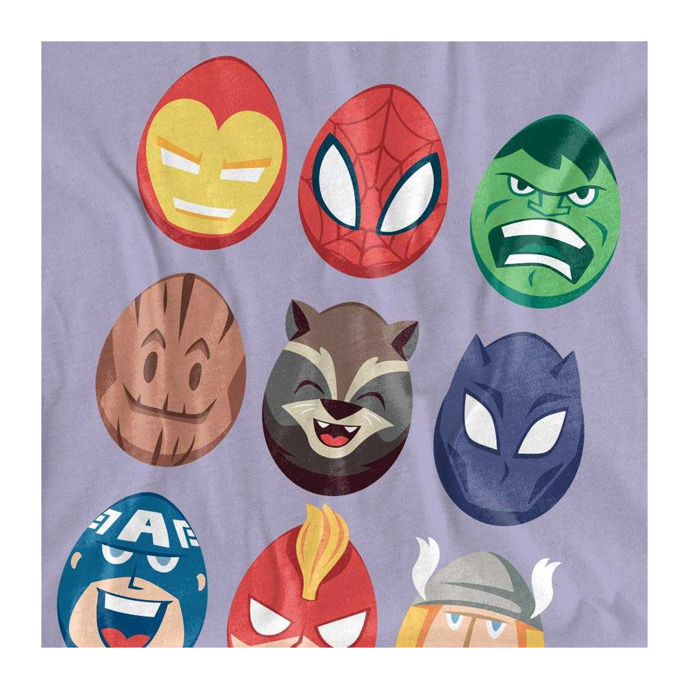 Lavender - Side - Avengers Womens-Ladies Eggs T-Shirt