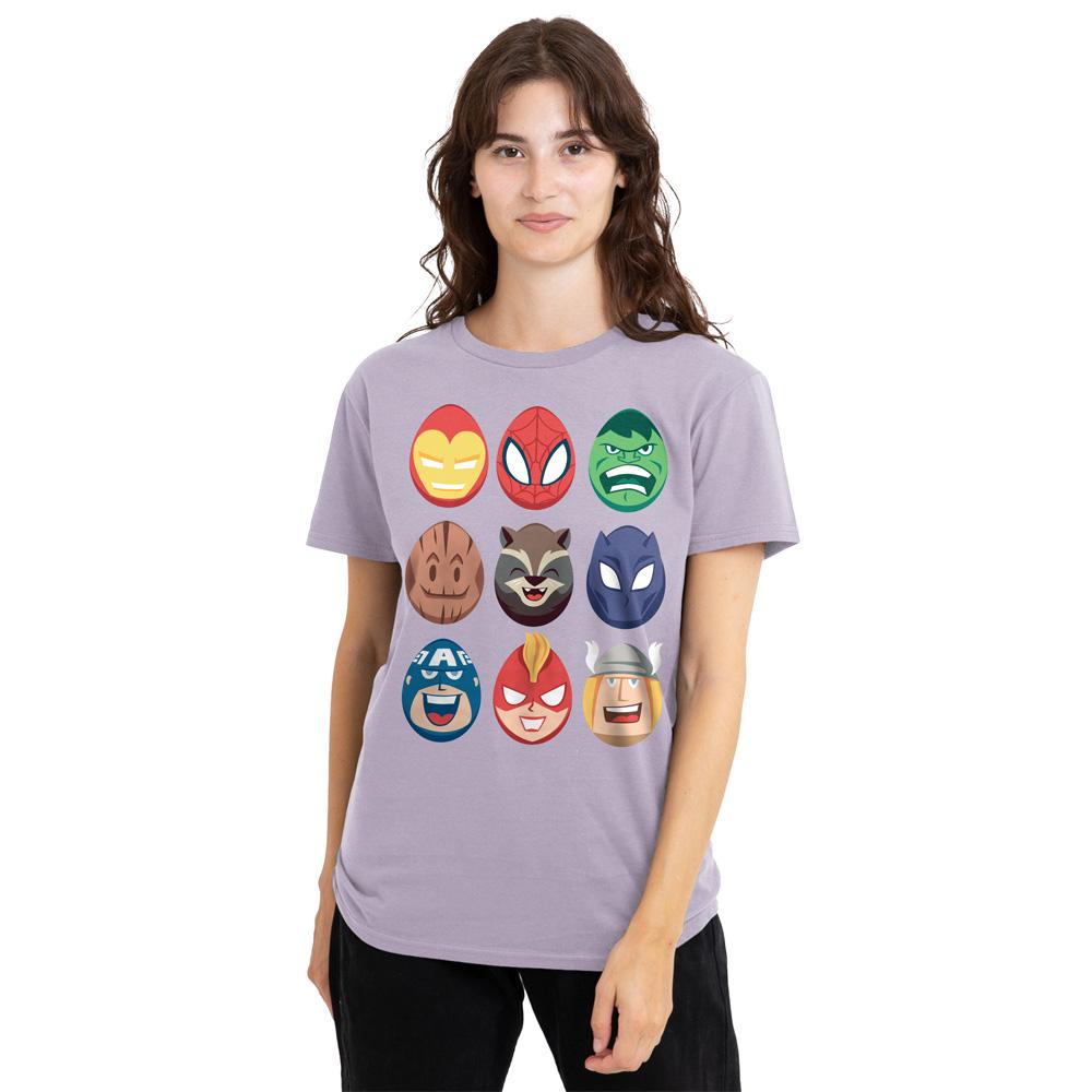 Lavender - Lifestyle - Avengers Womens-Ladies Eggs T-Shirt