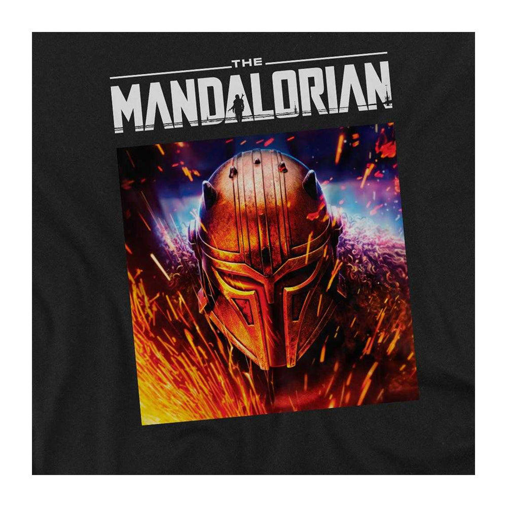 Black - Side - Star Wars Mandalorian Unisex Adult The Armorer Ringspun Cotton T-Shirt