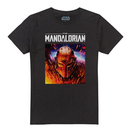 Black - Front - Star Wars Mandalorian Unisex Adult The Armorer Ringspun Cotton T-Shirt