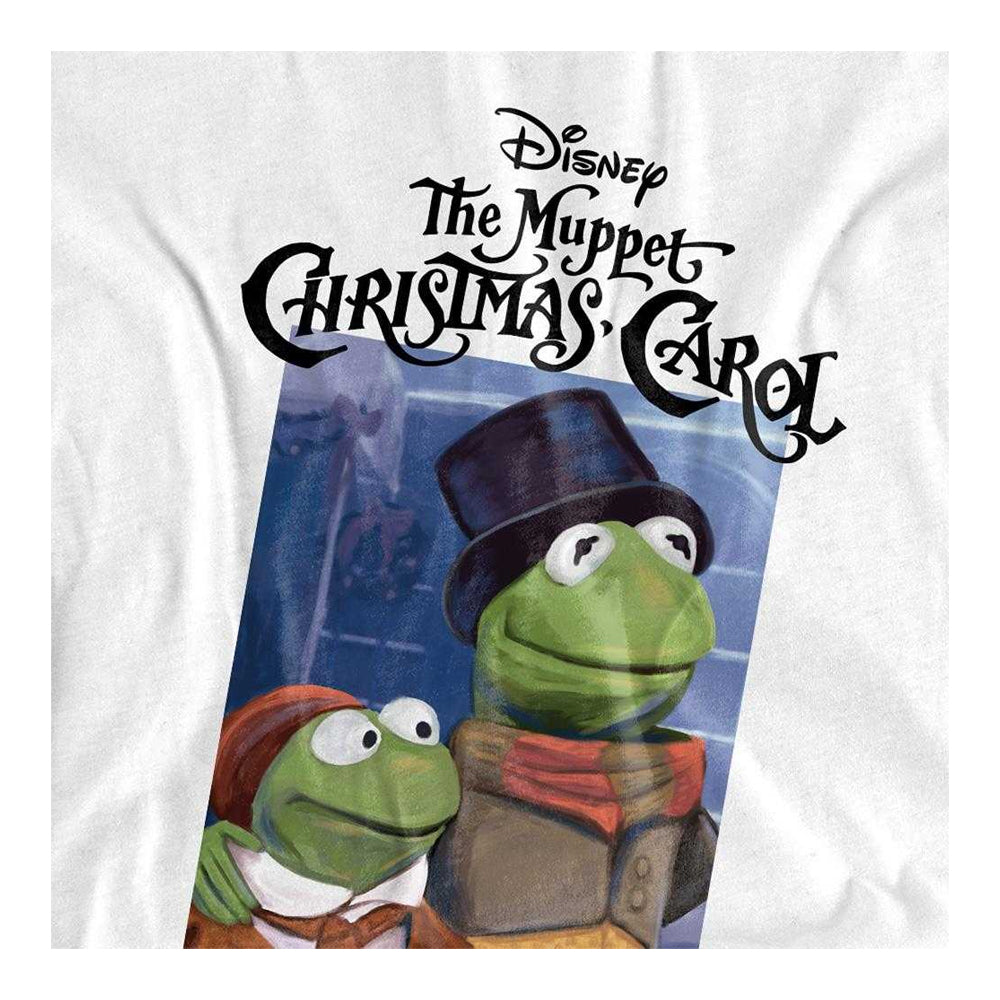 White - Side - The Muppets Christmas Carol Unisex Adult Kermit Long-Sleeved T-Shirt