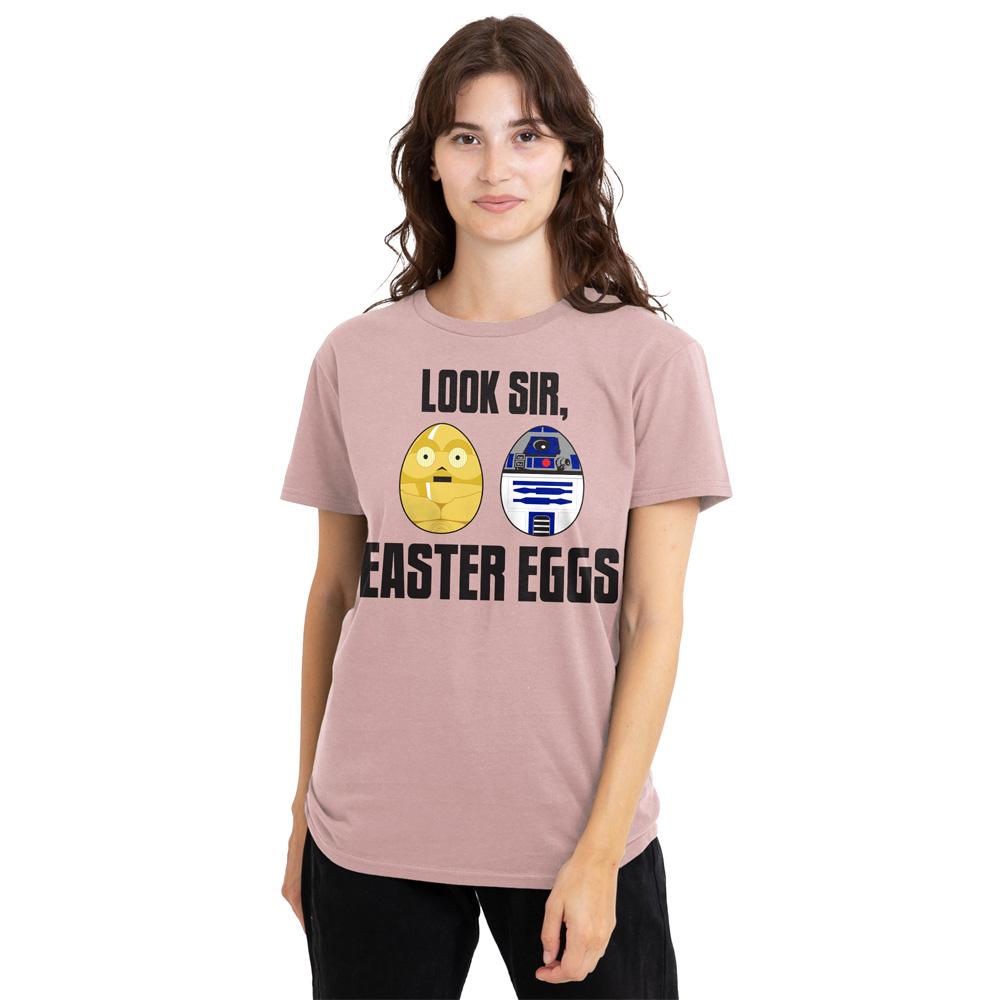 Pink - Lifestyle - Star Wars Womens-Ladies Look Sir, Easter Eggs T-Shirt