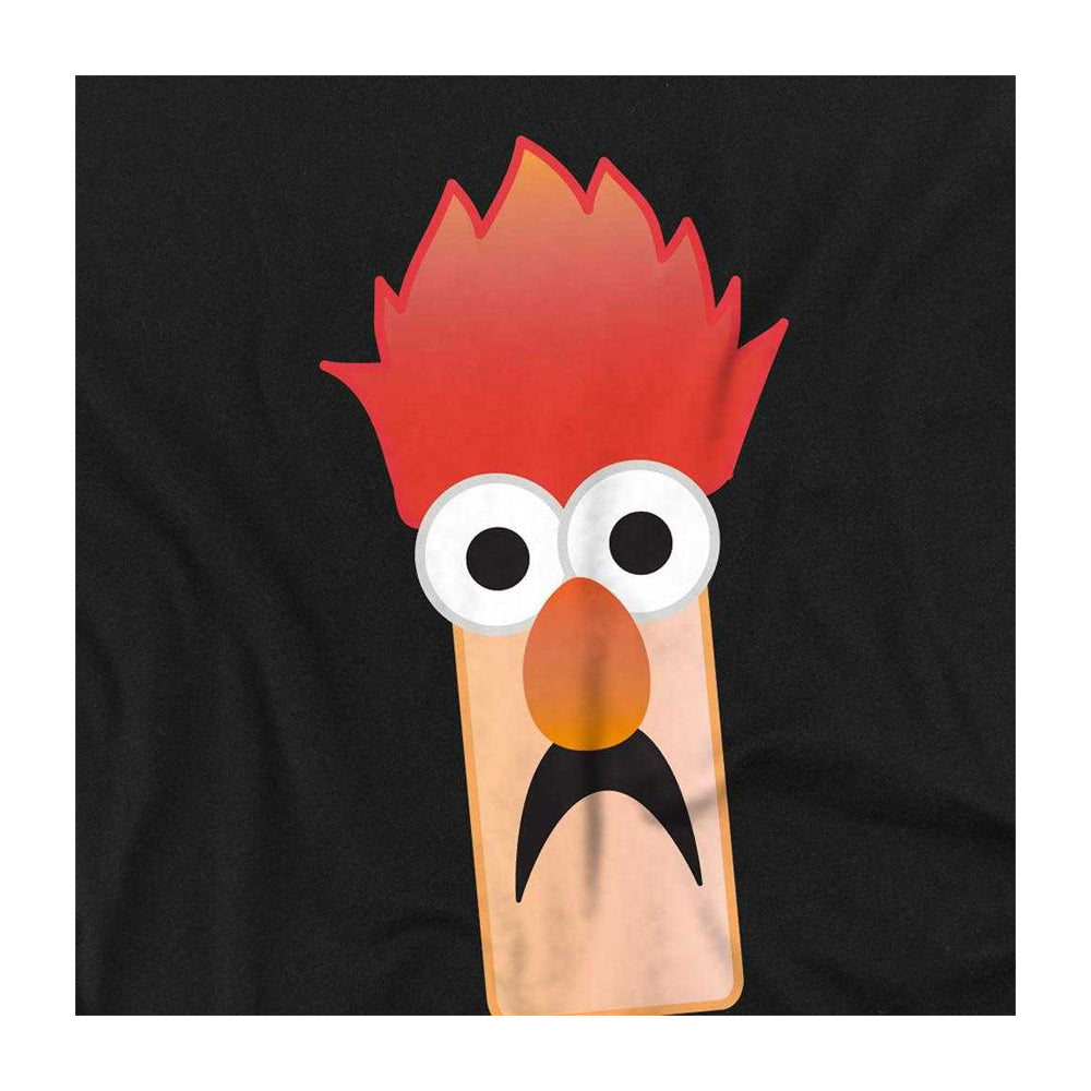 Black - Side - The Muppets Unisex Adult Beaker Face Long-Sleeved T-Shirt