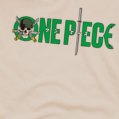 Sand - Side - One Piece Unisex Adult Roronoa Zoro Sword Ringspun Cotton T-Shirt