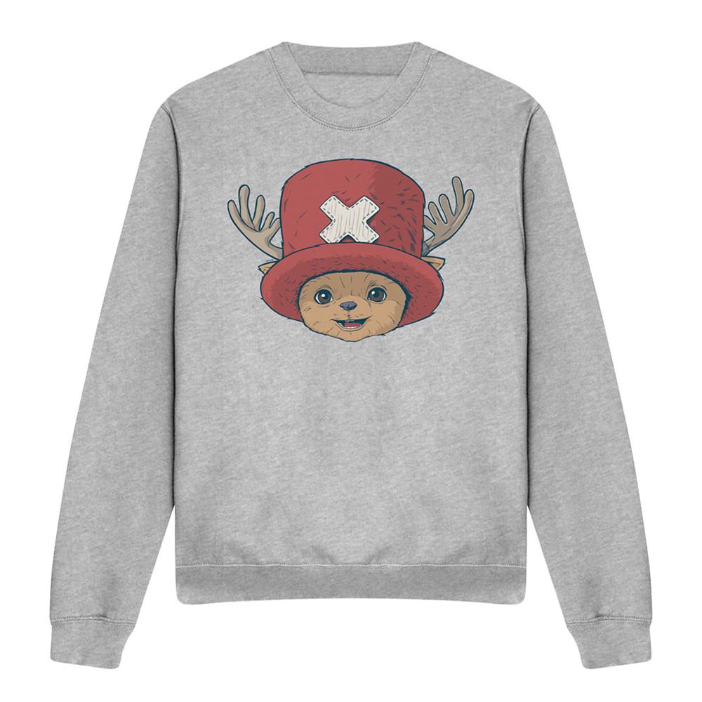 Sport Heather - Front - One Piece Unisex Adult Tony Tony Chopper One Piece Sweatshirt