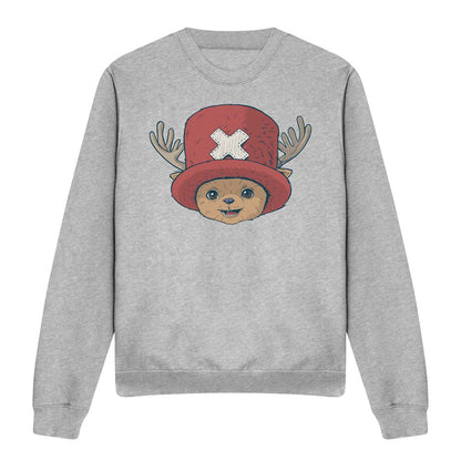 Sport Heather - Front - One Piece Unisex Adult Tony Tony Chopper One Piece Sweatshirt