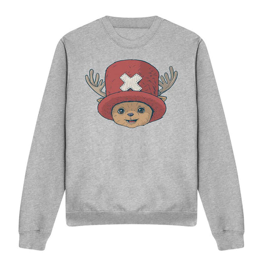 Sport Heather - Front - One Piece Unisex Adult Tony Tony Chopper Heather Sweatshirt