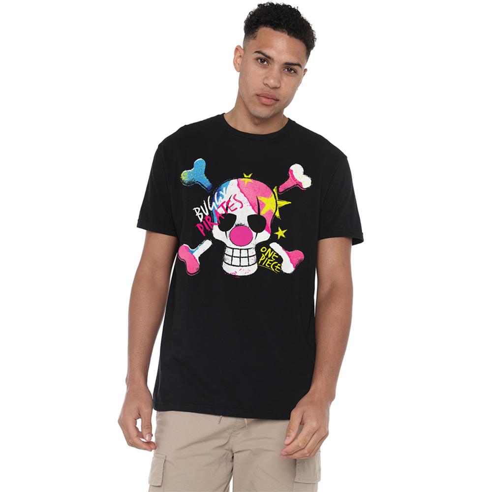 Black - Lifestyle - One Piece Unisex Adult Buggy the Clown Graffiti Ringspun Cotton T-Shirt