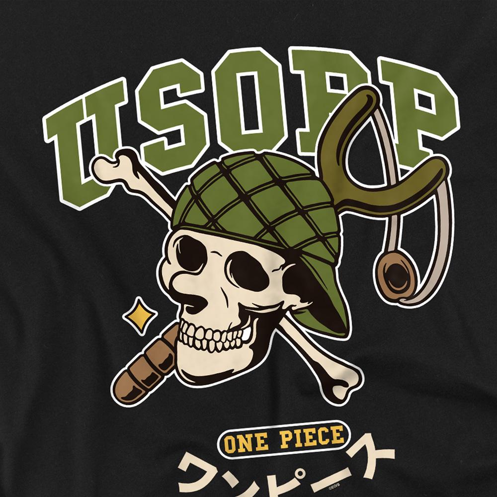 Black - Side - One Piece Childrens-Kids Usopp Ringspun Cotton T-Shirt