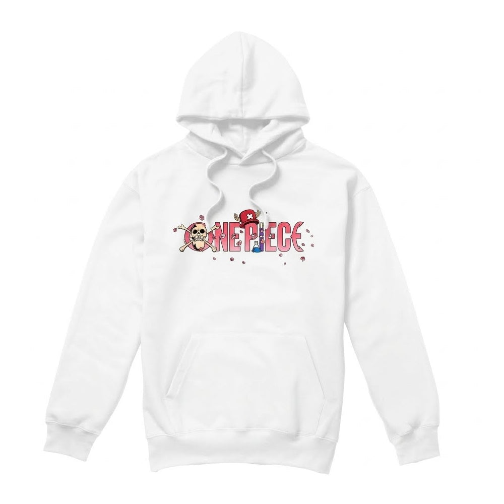 White - Front - One Piece Unisex Adult Tony Tony Chopper Midweight Hoodie