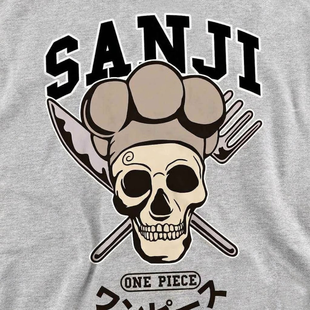 Sport Heather - Side - One Piece Unisex Adult Sanji Collegic Sweatshirt