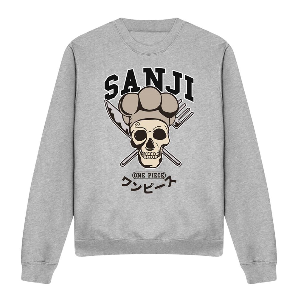Sport Heather - Front - One Piece Unisex Adult Sanji Collegic Sweatshirt
