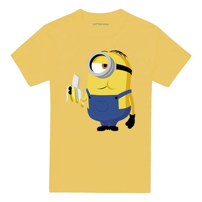 Daisy Yellow - Front - Despicable Me Unisex Adult Minions Banana T-Shirt